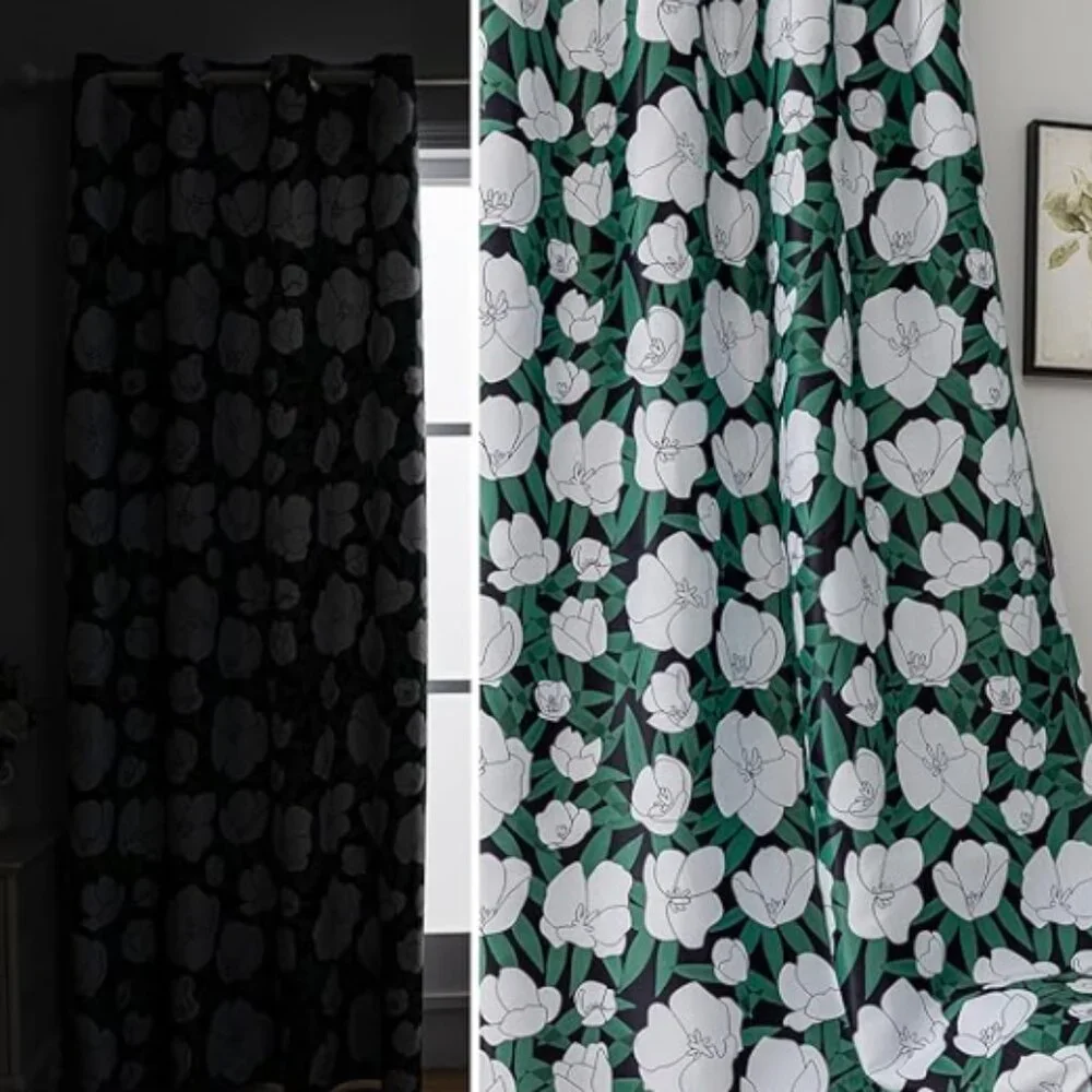 Flowers Curtains –2 Panels, 54